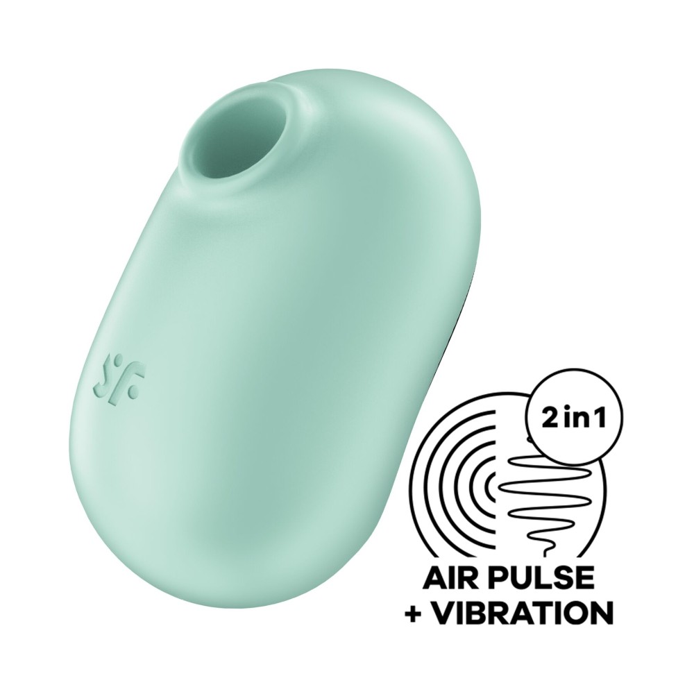 Вакуумний стимулятор із вібрацією Satisfyer Pro To Go 2 Mint - зображення 1