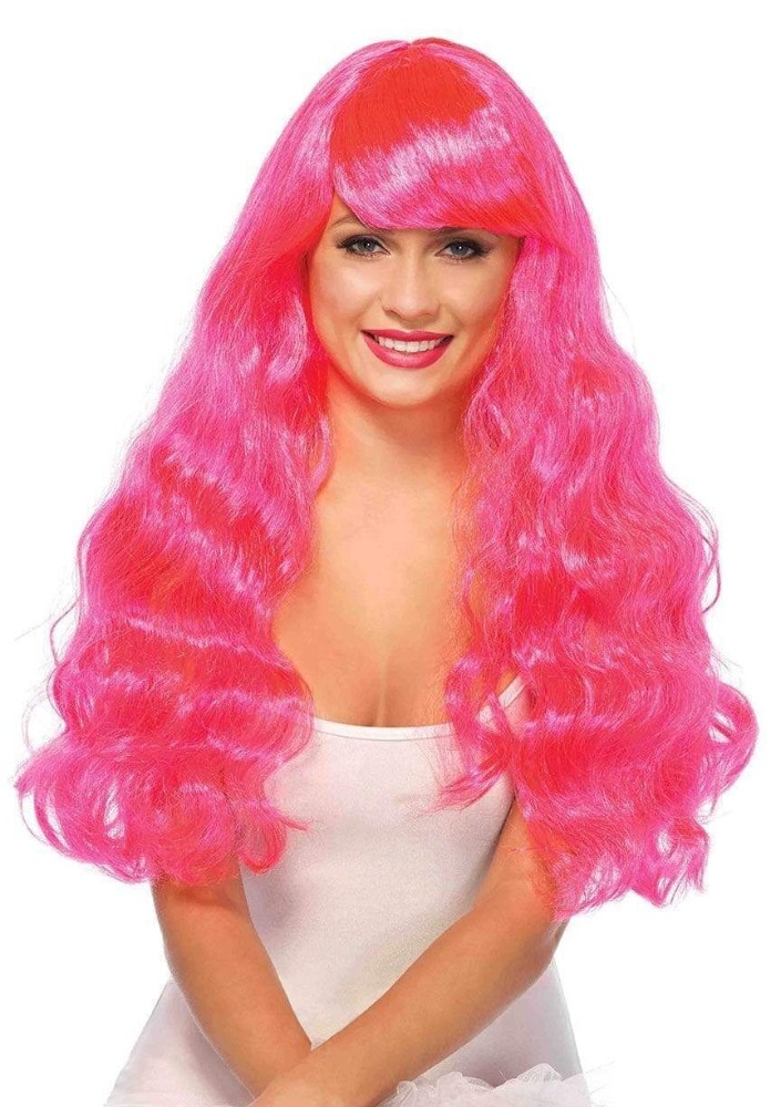 Leg Avenue Neon Star Long Wavy Wig Pink - зображення 1