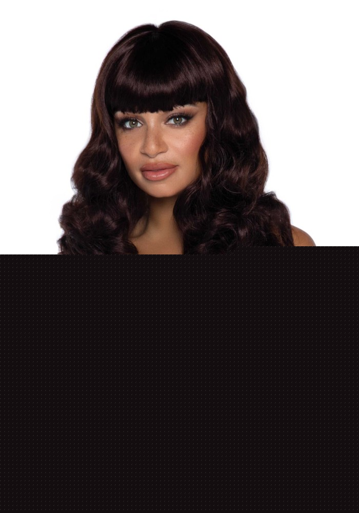 Хвиляста перука Leg Avenue Misfit Long Wavy Wig Brown, довга, реалістичний вигляд, 61 см - зображення 1