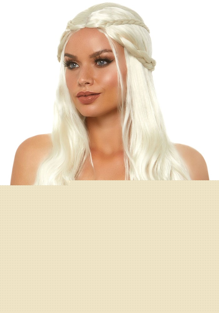 Перука Дейєнеріс Таргарієн Leg Avenue Braided long wavy wig Blond, платинова, довжина 81 см - зображення 1