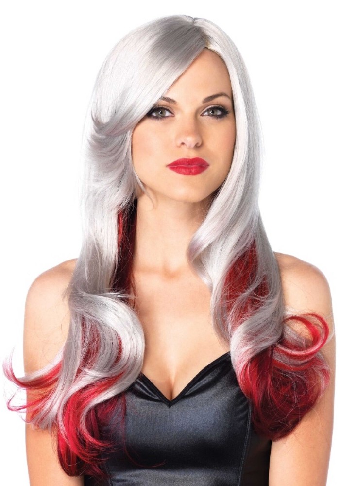 Leg Avenue Allure Multi Color Wig Grey/Red - зображення 1