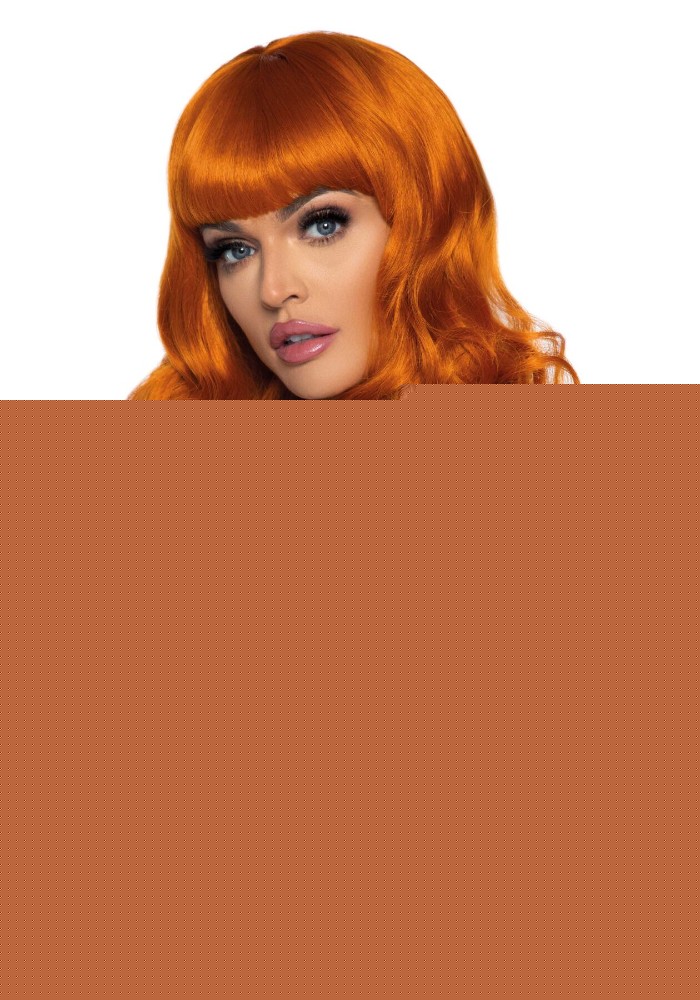 Хвиляста перука Leg Avenue Misfit Long Wavy Wig Ginger, довга, реалістичний вигляд, 61 см - зображення 1