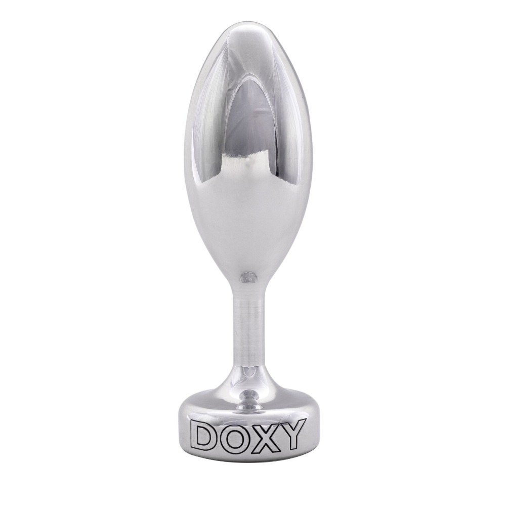 Металева анальна пробка DOXY Butt Plug SMOOTH, гладенька, діаметр 3,3 см - зображення 1