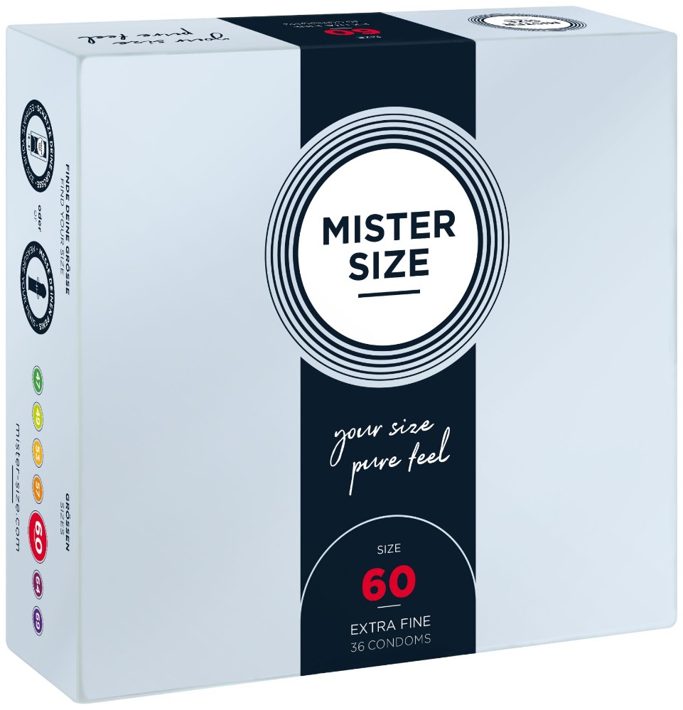 Презервативи Mister Size - pure feel - 60 (36 condoms), товщина 0,05 мм - зображення 1