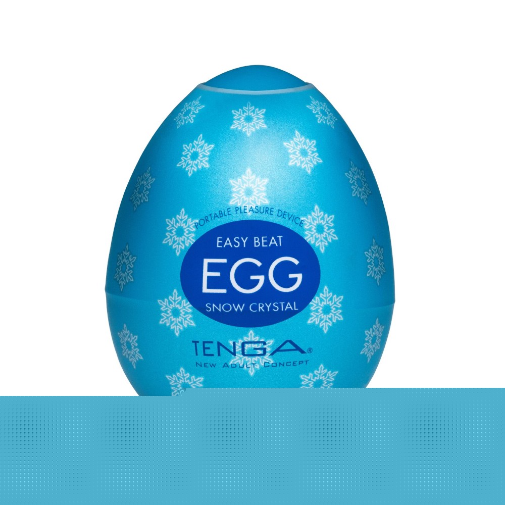 Мастурбатор-яйце Tenga Egg Snow Crystal з охолоджувальним лубрикантом - зображення 1