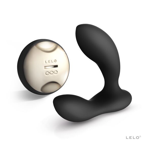 Масажер простати LELO Hugo Black, 2 мотори, пульт ДК, керування рухом - зображення 1