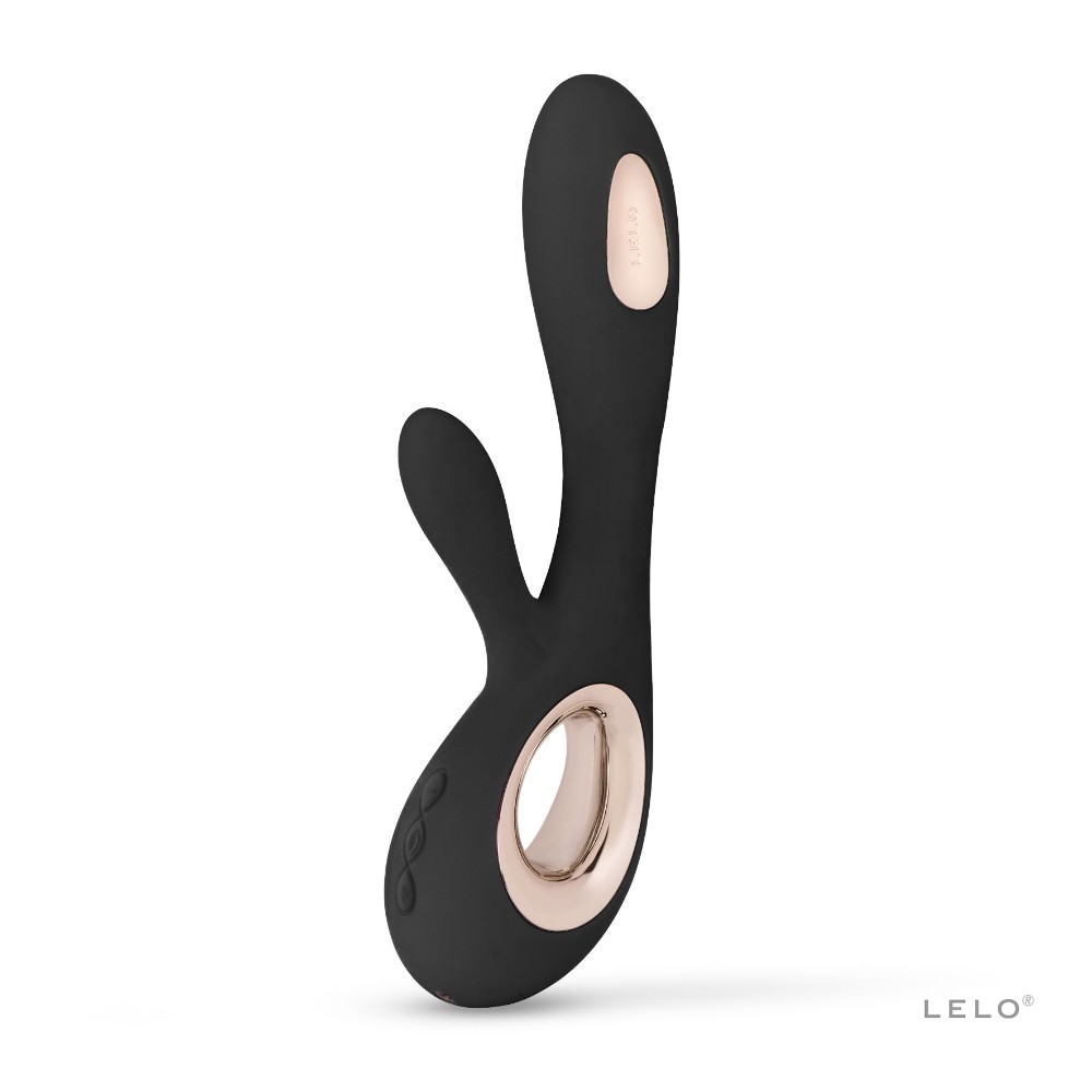 Вібратор-кролик LELO Soraya Wave Black, манливі рухи стовбура - зображення 1