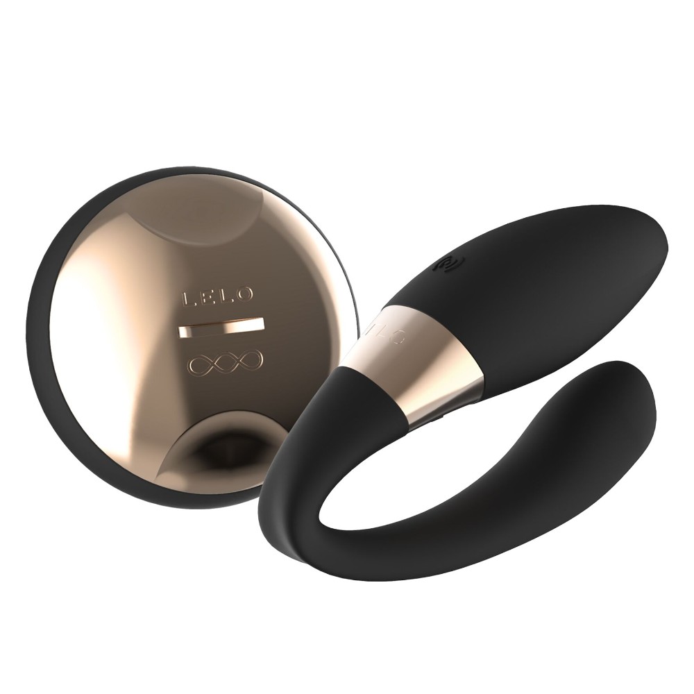 Вібратор для пар LELO Tiani Duo Black, 2 мотори, пульт ДК - зображення 1