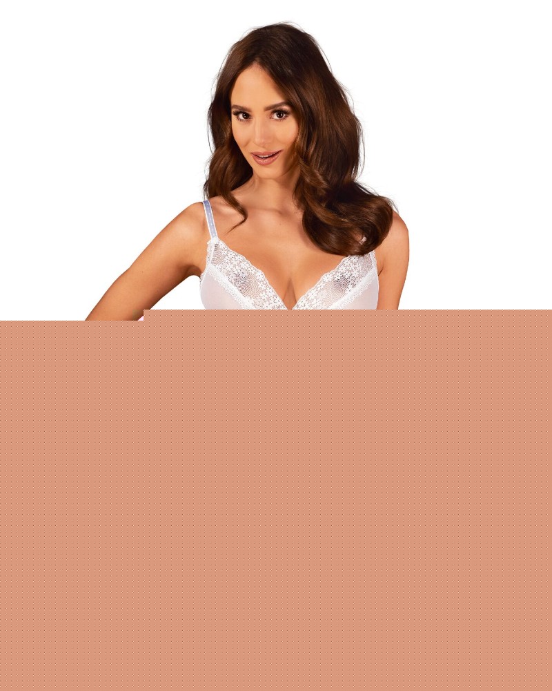 Пеньюар і трусики Obsessive Heavenlly babydoll & thong XS/S - зображення 1