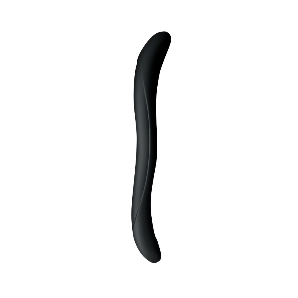 Подвійний фалоімітатор Wooomy Twoooney Semirealistic Double Dong Black, діаметр 3 та 3,8 см - зображення 1