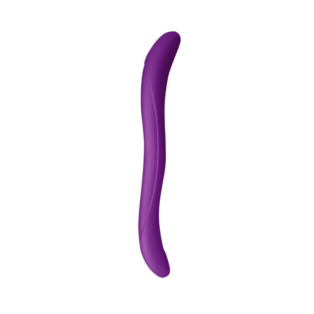 Подвійний фалоімітатор Wooomy Twoooney Semirealistic Double Dong Purple, діаметр 3 та 3,8 см - зображення 1