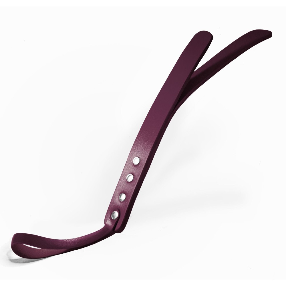 Паддл двошаровий Feral Feelings Leather Mini Paddle Burgundy, натуральна шкіра - зображення 1
