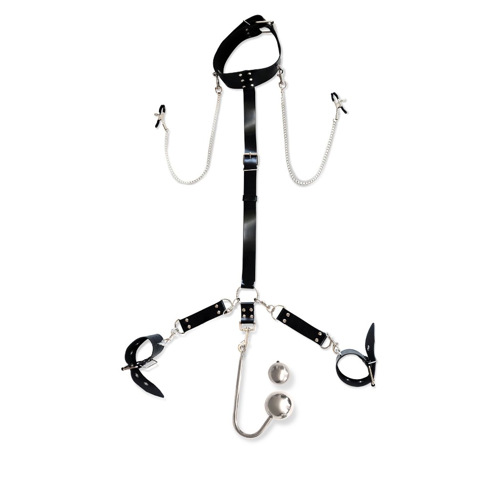 Бондажний набір з металевим анальним гаком Art of Sex Beatrice Bondage set with anal hook № 4 - зображення 1
