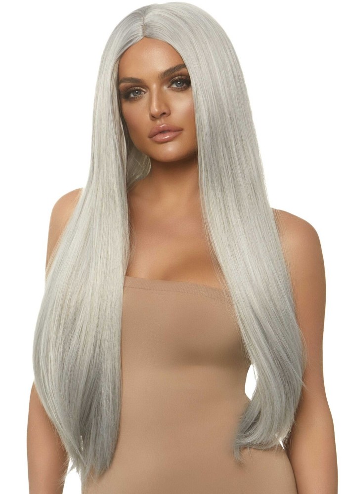 Перука Leg Avenue 33″ Long straight center part wig Grey - зображення 1