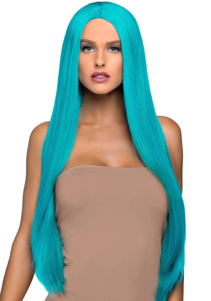Перука Leg Avenue 33″ Long straight center part wig turquoise - зображення 1