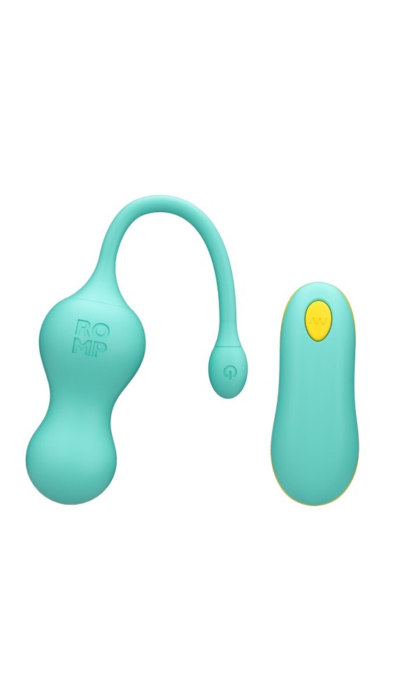 Віброяйце для точки G з пультом керування Romp Cello Light Teal, водонепроникне - зображення 1