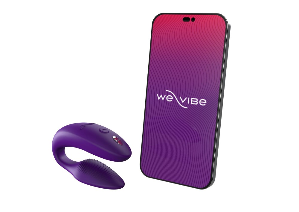 Смарт-вібратор для пар We-Vibe Sync 2 Purple, 10 віброрежимів, пульт ДК - зображення 1