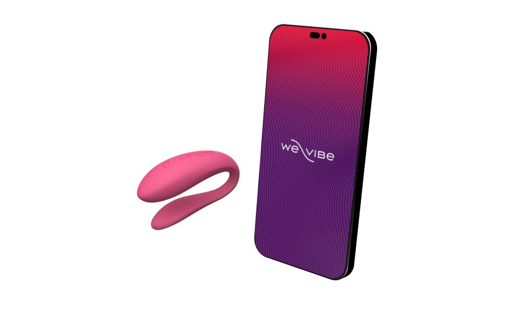 Смарт-вібратор для пар We-Vibe Sync Lite Pink, 10 віброрежимів, можна поєднувати з проникним сексом - зображення 1