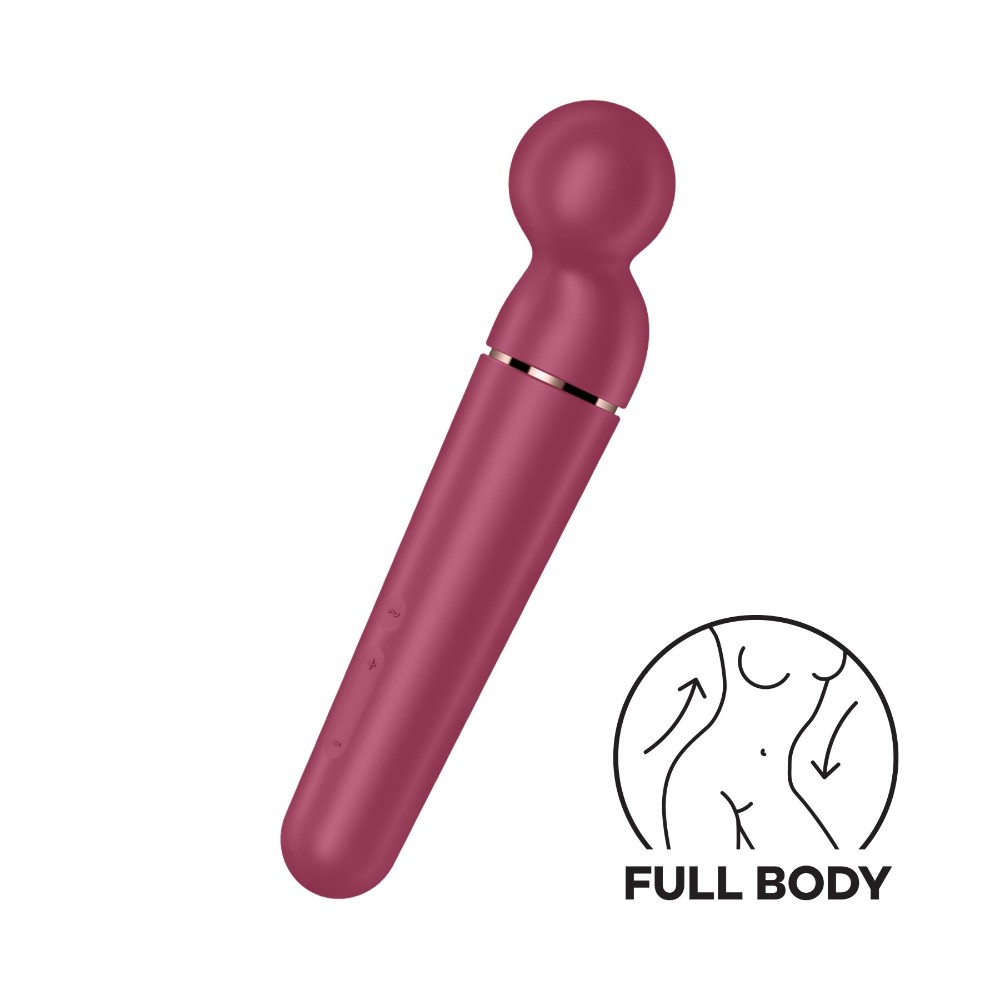 Вібромасажер Satisfyer Planet Wand-er Berry/Rosegold, дуже потужний, бездротовий - зображення 1