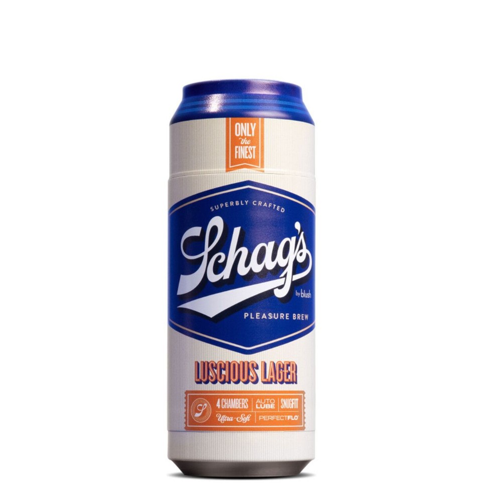 Мастурбатор – банка пива Blush Schag's Luscious Lager Masturbator Frosted, самозмащуваний, вакуум - зображення 1