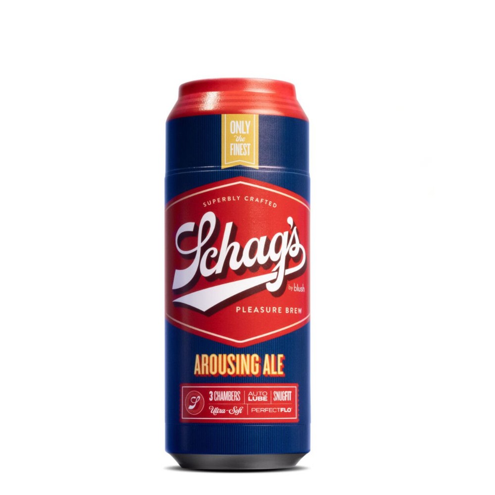 Мастурбатор – банка пива Blush Schag's Arousing Ale Masturbator – Frosted, самозмащуваний, вакуум - зображення 1