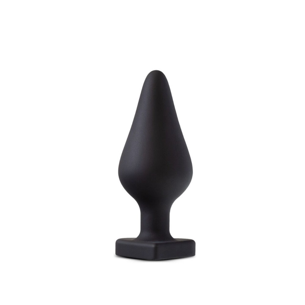 Анальна пробка Blush Temptasia – Fuck Me Anal Plug – Black, основа у вигляді сердечка - зображення 1