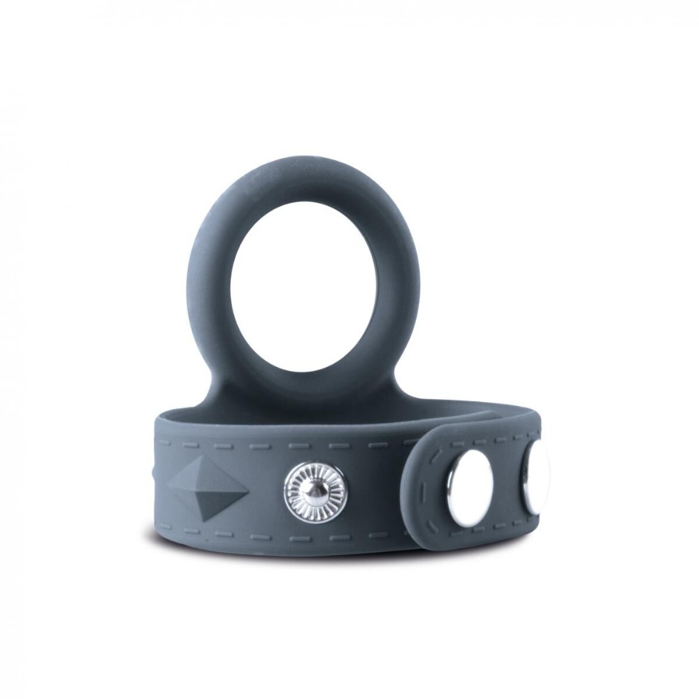 Подвійне ерекційне кільце Boners Cock & Ball Strap S/M, регулювання діаметра, 3,5–5,5 см - зображення 1