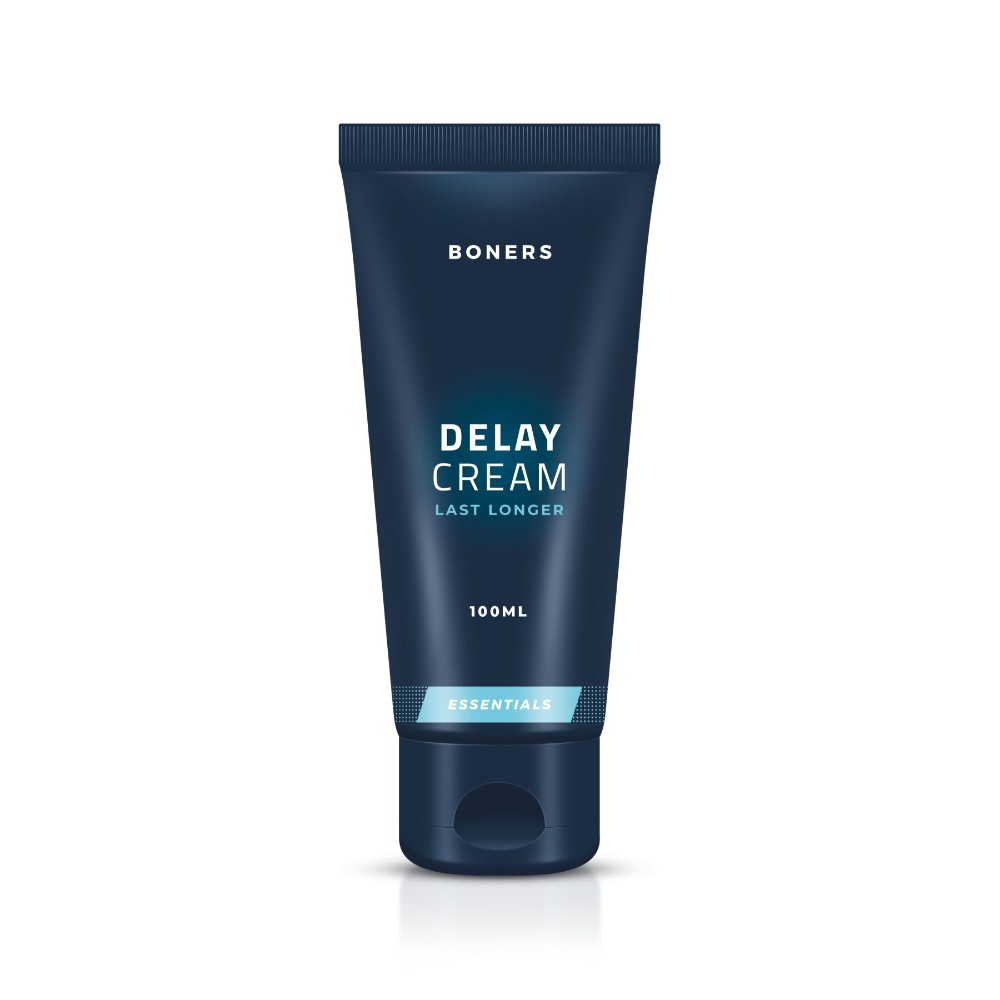 Крем-пролонгатор Boners Delay Cream 100 мл, легкий анестетик лаурет-9 + м’ята - зображення 1