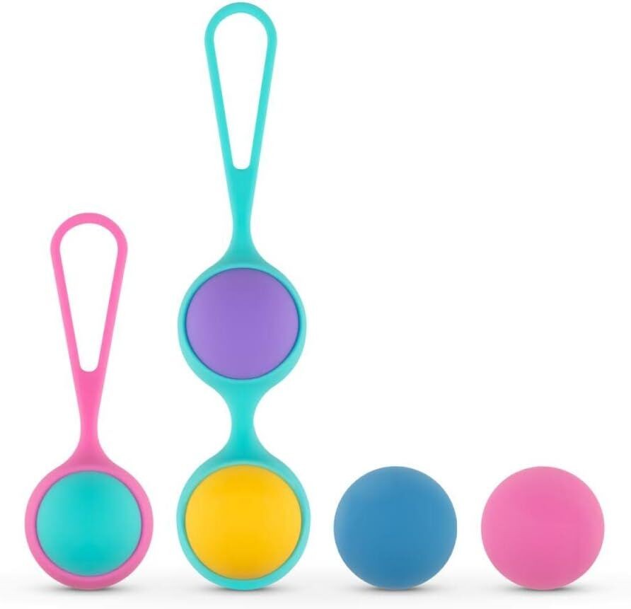 Набір вагінальних кульок PMV20: Vita – Kegel Ball Set, маса 40, 50, 60 г, два тримачі - зображення 1