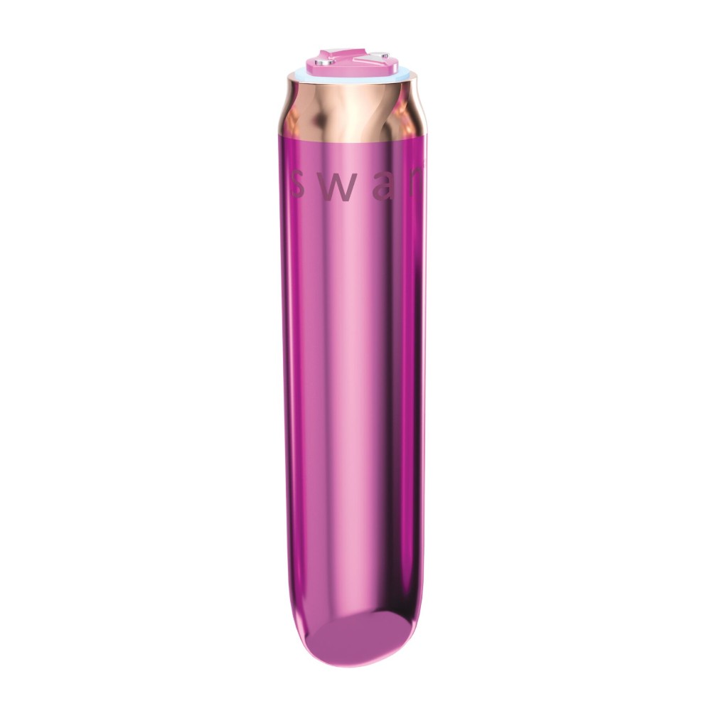 Віброкуля Swan Maximum + Comfy Cuff Pink, суперпотужна, різна інтенсивність, силіконова манжета - зображення 1