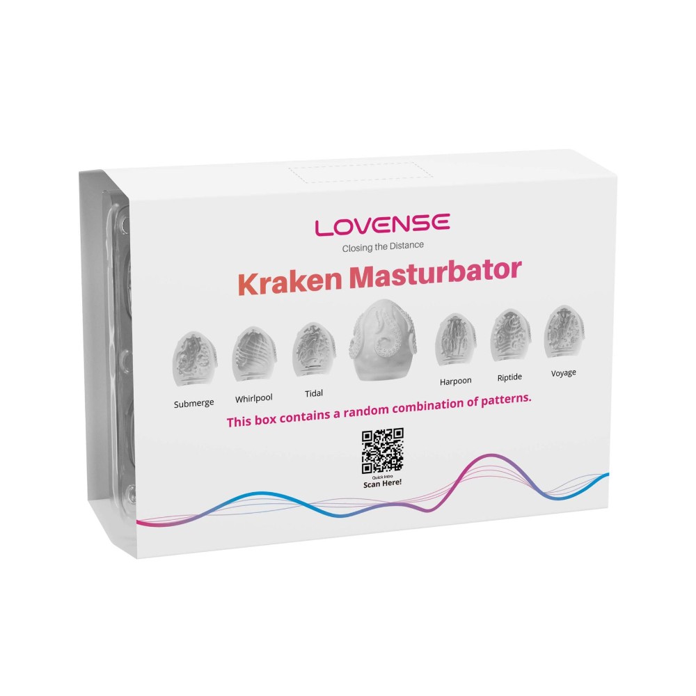 Набір мастурбаторів-яєць Lovense Kraken masturbator egg box, 6 штук, різна текстура - зображення 1