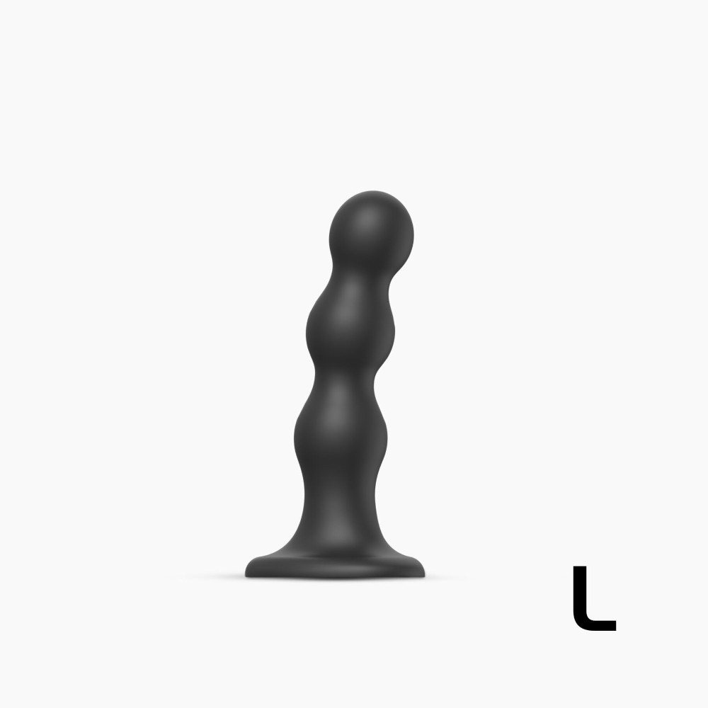 Насадка для страпона Strap-On-Me Dildo Plug Balls Black L - зображення 1