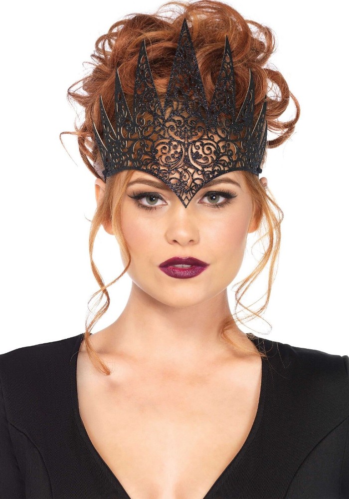 Широка корона Leg Avenue Die Cut Royal Crown, чорна - зображення 1