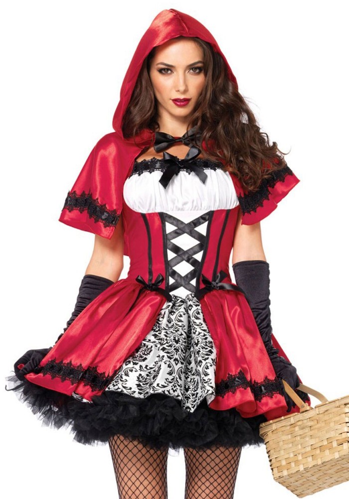 Еротичний костюм Червоної шапочки Leg Avenue Gothic Red Riding Hood L, сукня, накидка - зображення 1