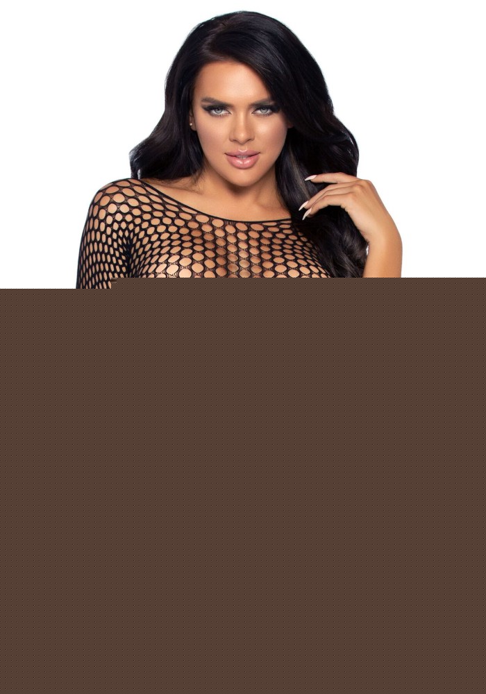 Еротичне боді Leg Avenue Top bodysuit with thong back Black - зображення 1
