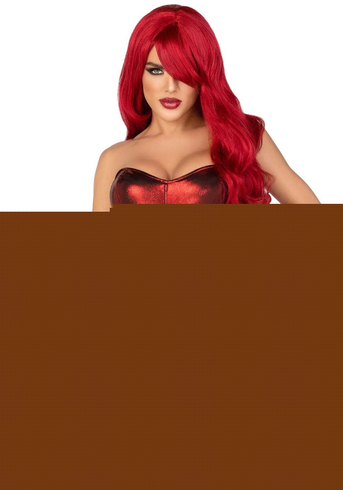 Еротична сукня Leg Avenue Shimmer bodysuit with skirt S - зображення 1
