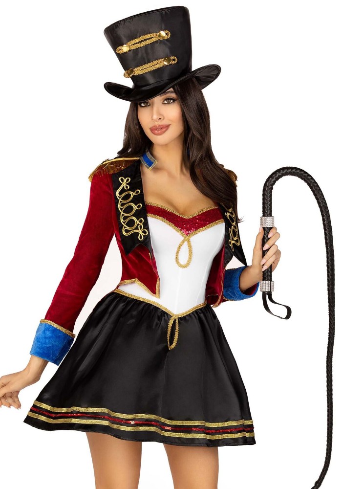 Костюм дресирувальниці Leg Avenue Ringmaster Costume M, сукня, капелюх - зображення 1