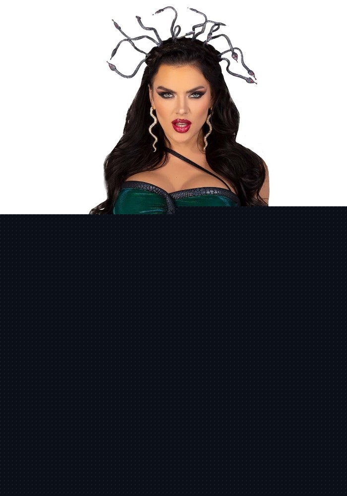 Еротичний костюм Медузи Горгони Leg Avenue Medusa Costume L, топ, спідниця, нарукавники, прикраси - зображення 1