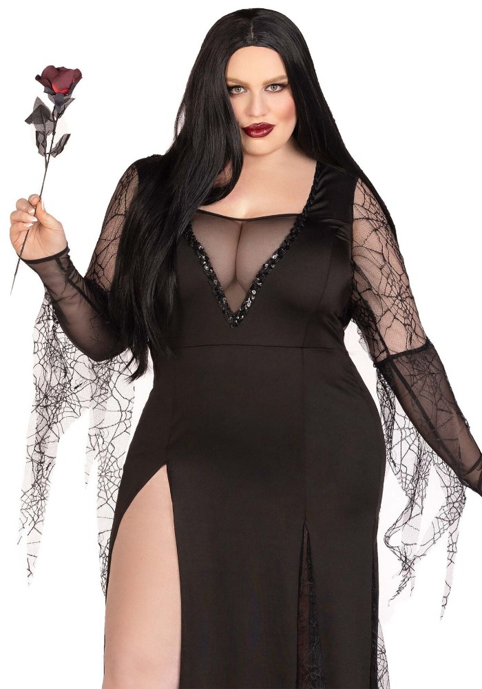 Костюм Мортіші Аддамс Leg Avenue Sexy Spooky Morticia 1X–2X - зображення 1