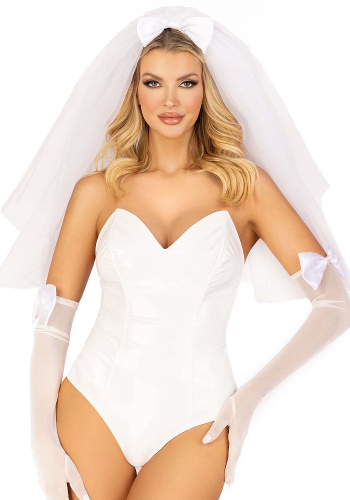 Фата нареченої Leg Avenue Tiered bridal veil O/S Whie - зображення 1
