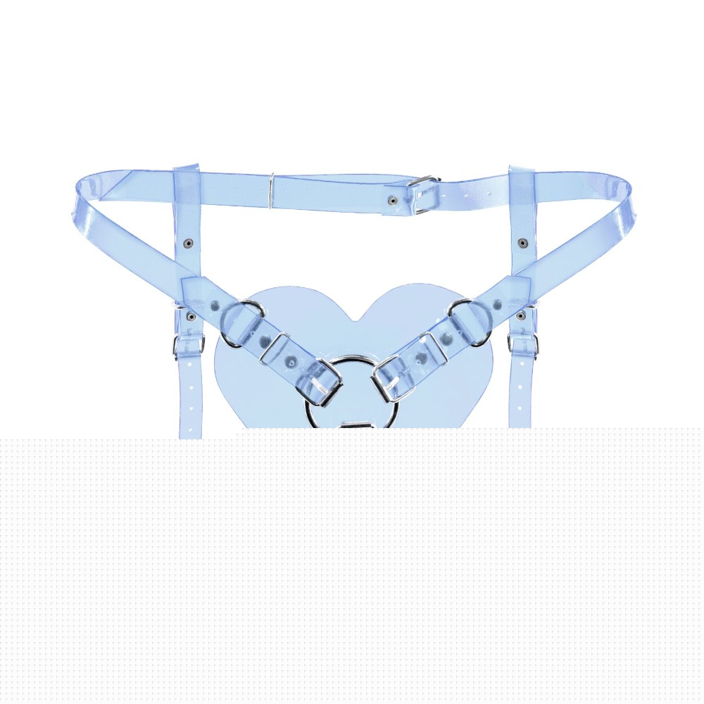 Трусики Серце для страпону Feral Feelings - Hearts Strap-on Belt Trasparent - зображення 1