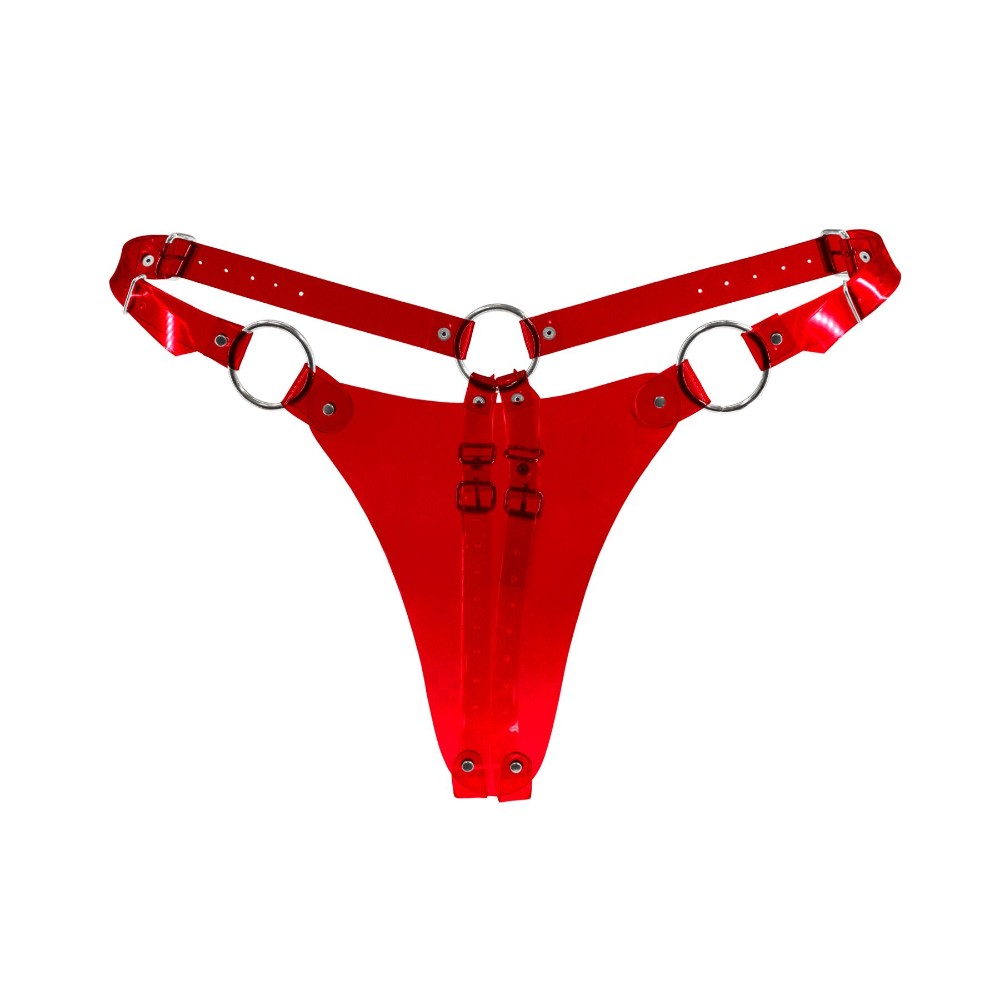 Трусики класичні Feral Feelings - String Bikini Red Trasparent - зображення 1