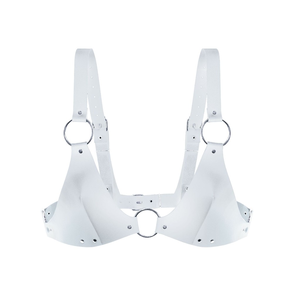 Ліф з натуральної шкіри Feral Feelings - Bikini Top White - зображення 1