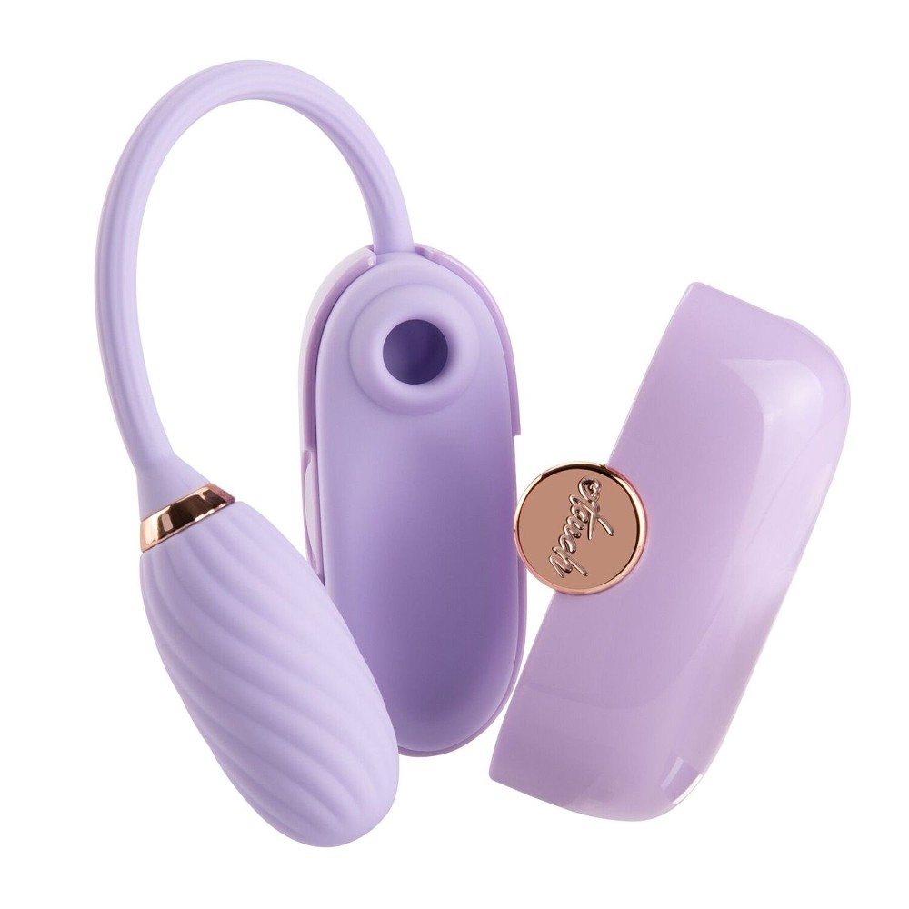 Вакуумний кліторальний стимулятор Otouch Louis Vibrate Purple з віброяйцем, у кейсі - зображення 1