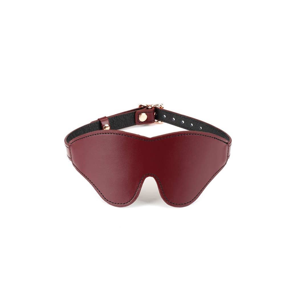 Шкіряна маска на очі Liebe Seele Wine Red Blindfold - зображення 1