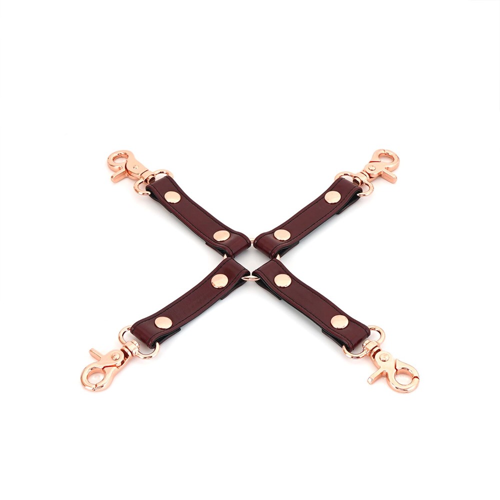 Шкіряна хрестовина Liebe Seele Wine Red Hogtie - зображення 1
