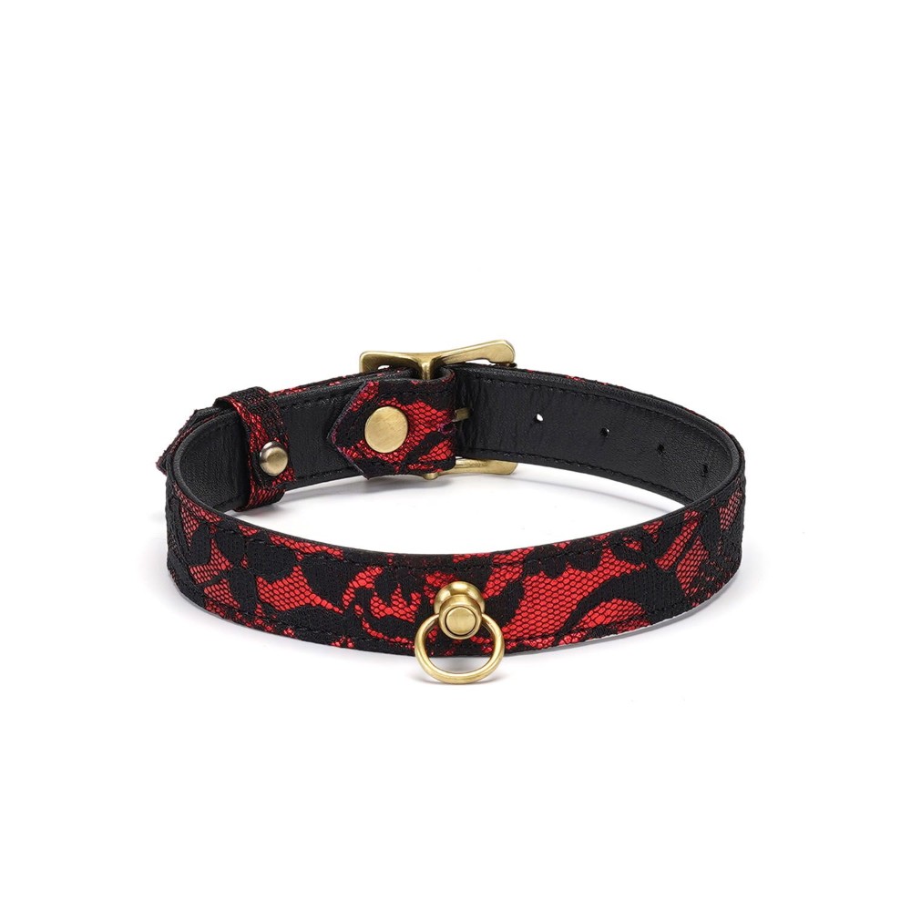 Чокер з кільцем для повідця Liebe Seele Victorian Garden Choker - зображення 1