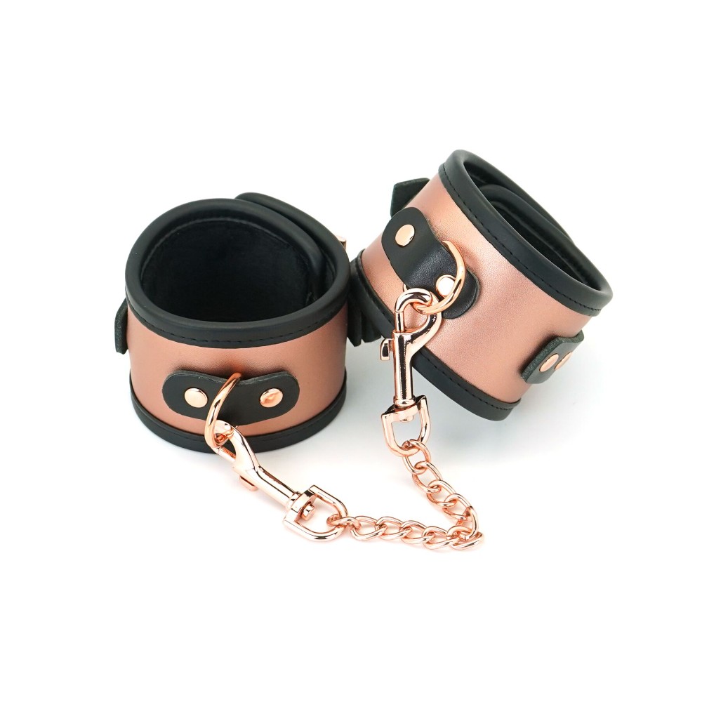 Поножі Liebe Seele Rose Gold Memory Ankle Cuffs, натуральна шкіра, рожеве золото - зображення 1