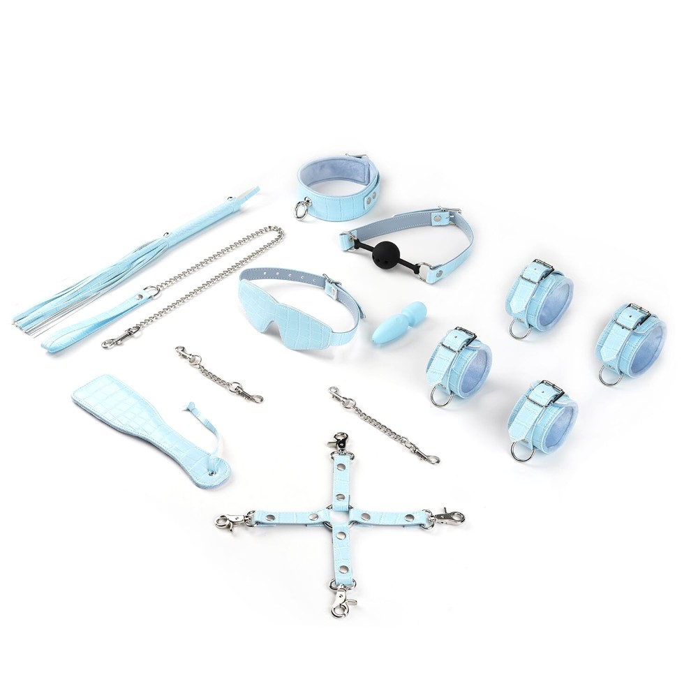БДСМ-набір для початківців Liebe Seele Macaron 9pcs Bondage Kit-Mint, 9 предметів, мініванд - зображення 1