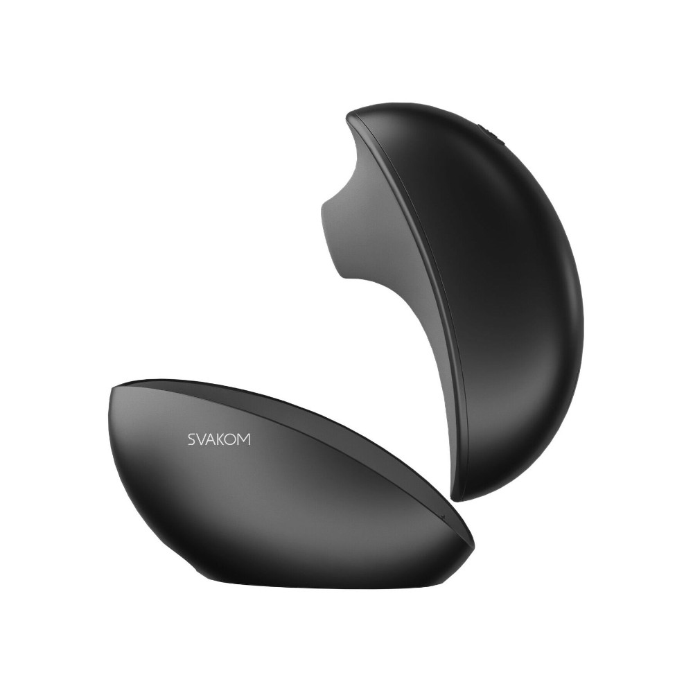 Вакуумний кліторальний смарт-стимулятор Svakom Pulse Galaxie Midnight Black, проєктор зоряного неба - зображення 1